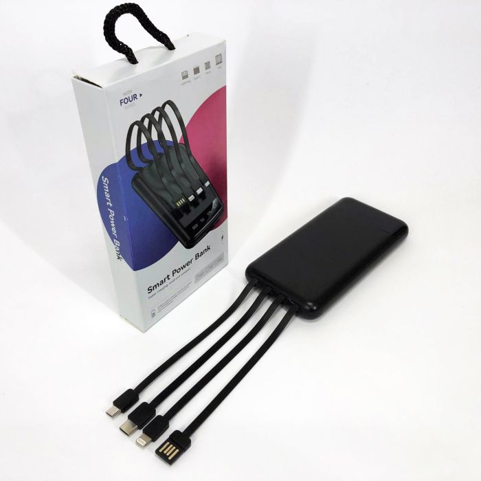 Павербанк Power Bank UKC 50000mAh Мобильная зарядка внешний аккумулятор портативный павер. Цвет: черный