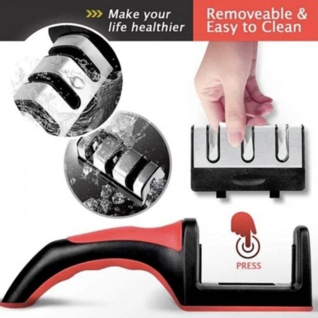 Профессиональная Ручная Точилка для ножей 3 уровня заточки Fast Sharpener RS-168