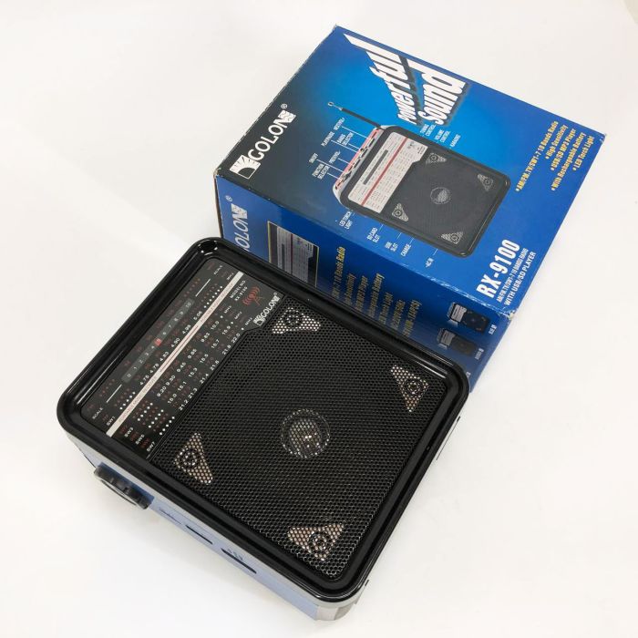 Радиоприемник GOLON RX-9100 USB+SD Радио с фонарем, Ретро радиоприемник, Fm передатчик. Цвет: синий