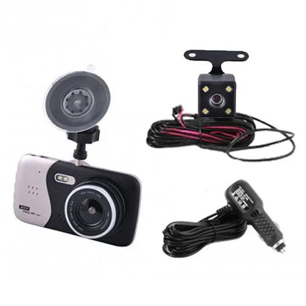 Видеорегистратор автомобильный MHZ DVR CT503 1080P с двумя камерами, Регистратор с камерой на машину