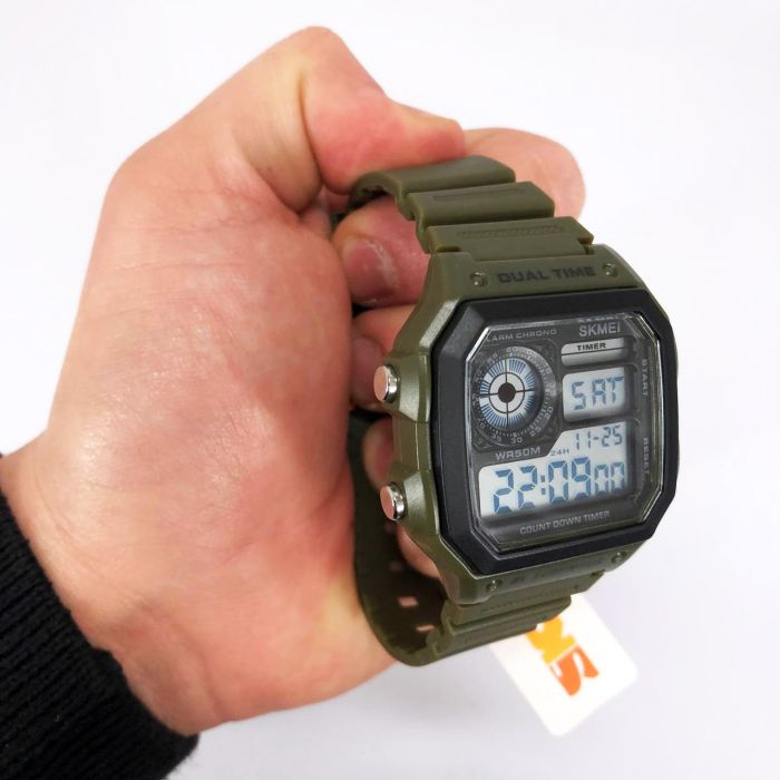 Часы наручные мужские SKMEI 1299AG, часы тактические противоударные, часы тактические противоударные