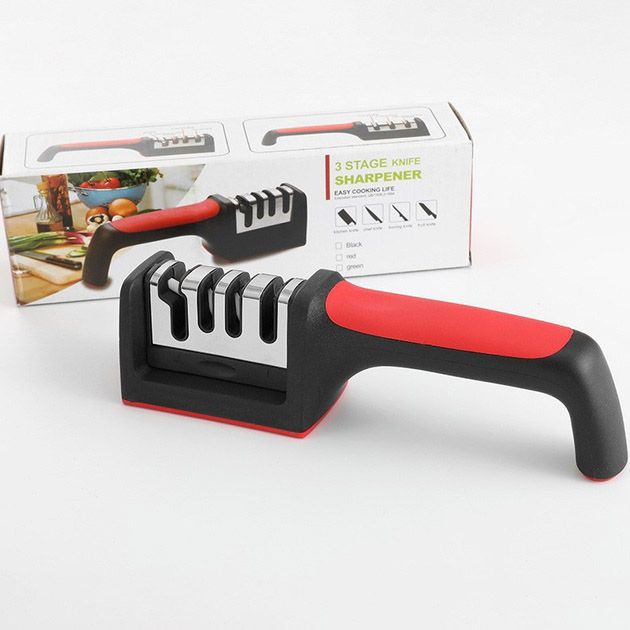 Профессиональная Ручная Точилка для ножей 3 уровня заточки Fast Sharpener RS-168