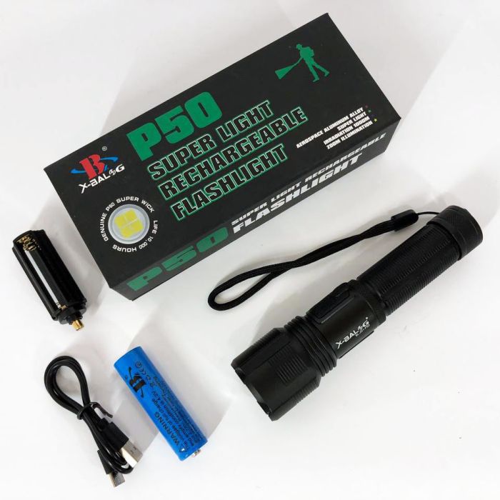 Фонарик ручной тактический Bailong BL-Z01-P50, сверхмощный фонарик, тактические фонари для охоты
