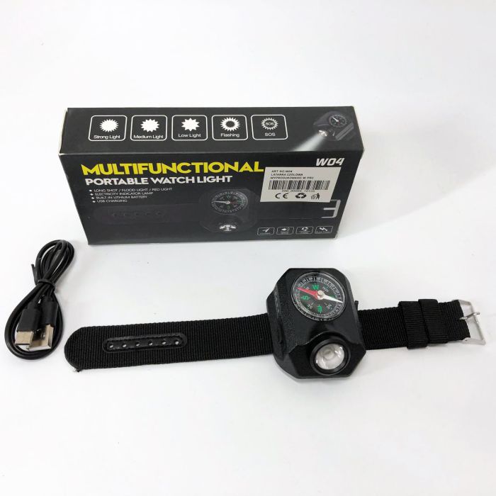 Фонарь на руку W04-LED, Фонарь ручной мощный, Тактичный фонарь, Сверхмощный фонарик, Подствольный фонарик