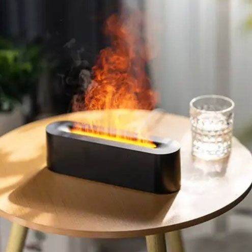 Увлажнитель воздуха – арома диффузор Diffuser А3 c пультом, ультразвуковой увлажнитель с эффектом пламени