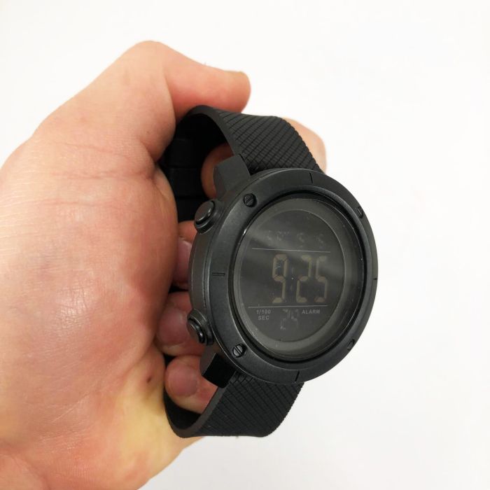 Часы наручные мужские SKMEI 1426BKBK BLACK-BLACK, часы тактические противоударные. Цвет: черный