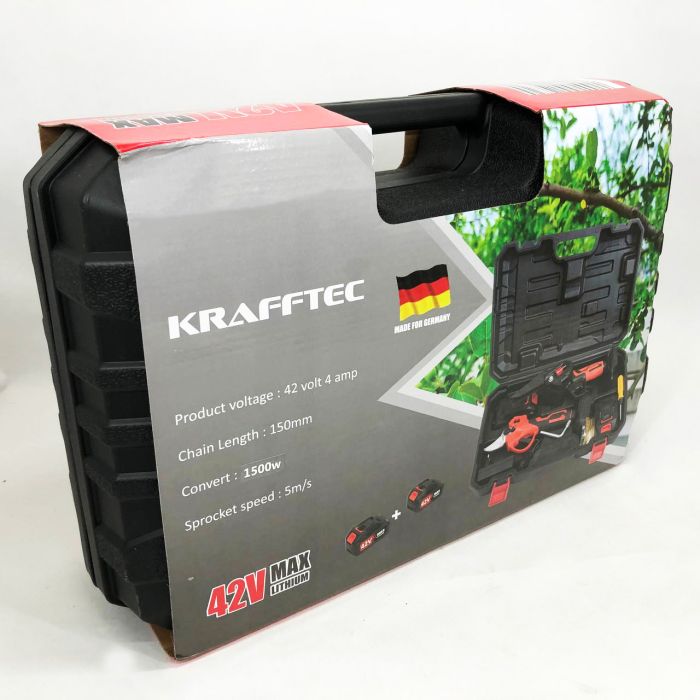 Комплект аккумуляторного инструмента 2в1 мини пила секатор KRAFFTEC 36V 4АР