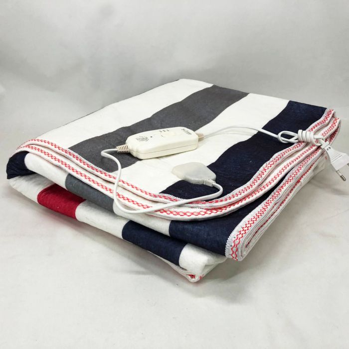 Электропростынь электрическая простынь с подогревом Electric Blanket 150х120см в полоску