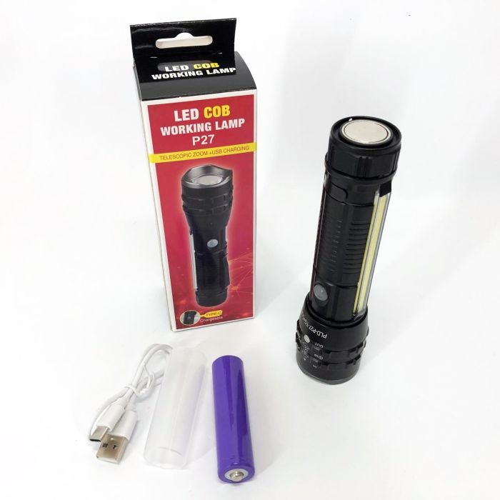 Карманный фонарик PLD-P27 White Laser LED PM10-TG+COB, Сверхмощный фонарик, Подствольный фонарик