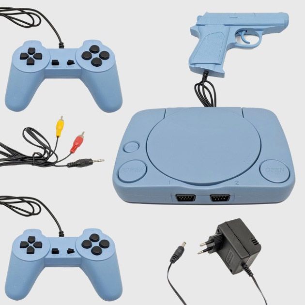 Портативная игровая консоль Puls FunGame FS1 ретро приставка Wireless 2 джойстика, пистолет/ 9999 игр