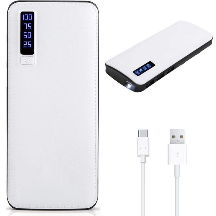 Портативное Зарядное Устройство Павербанк 50000 mAh 3хUSB Power Bank Smart Tech. Цвет: белый