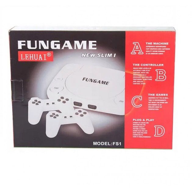 Портативная игровая консоль Puls FunGame FS1 ретро приставка Wireless 2 джойстика, пистолет/ 9999 игр