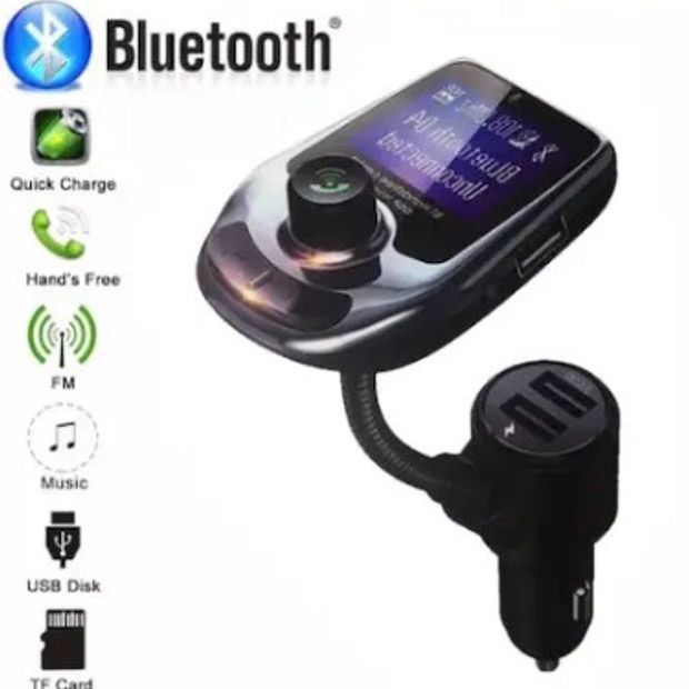 Автомобильный FM трансмиттер модулятор A30 Bluetooth,  Фм трансмиттер от прикуривателя