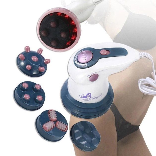 Массажер Для Тела Инфракрасный Антицеллюлитный Body Innovation Sculptural 4 Насадки Ma-118-2
