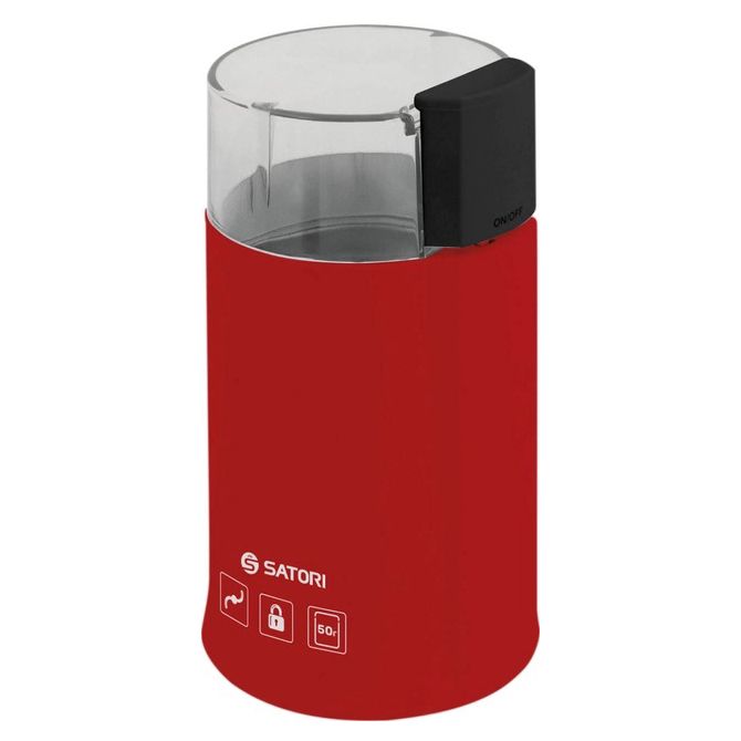 Электрическая кофемолка Satori SG-1804-RD кофемолка мини электрическая кофемолка для турки. Цвет красный