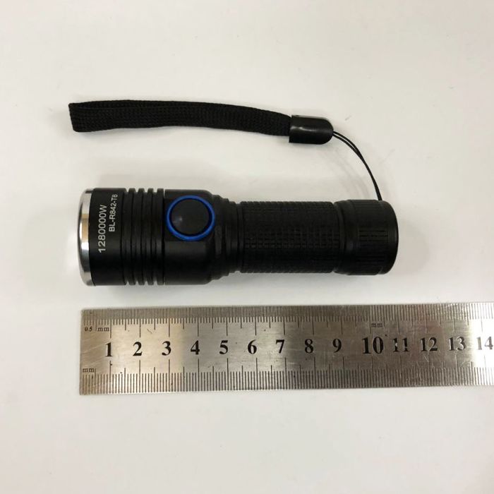 Компактный ручной фонарик Bailong R482/R842-T6, водонепроницаемый фонарик, лед фонарь переносной
