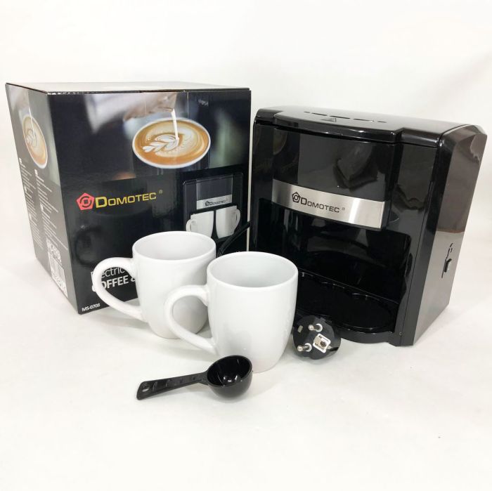 Капельная кофеварка Domotec MS-0708 500 Вт с двумя чашками