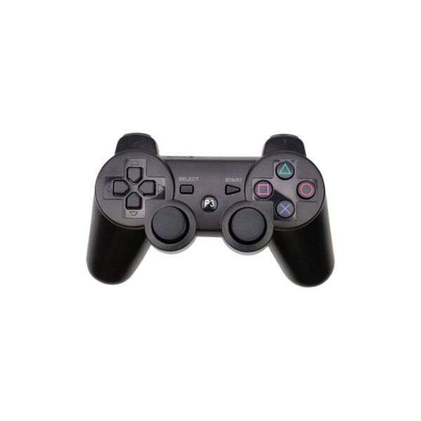 Игровой беспроводной геймпад Doubleshock PS3/PC аккумуляторный джойстик с функцией вибрации. Цвет: черный