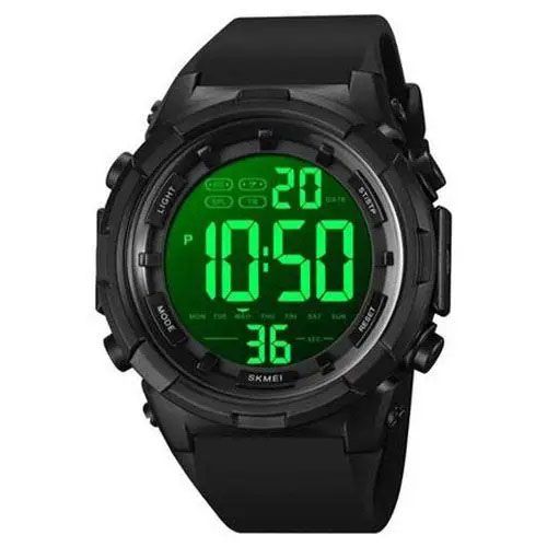 Часы наручные мужские SKMEI 1845BK BLACK, водонепроницаемые мужские часы. Цвет: черный
