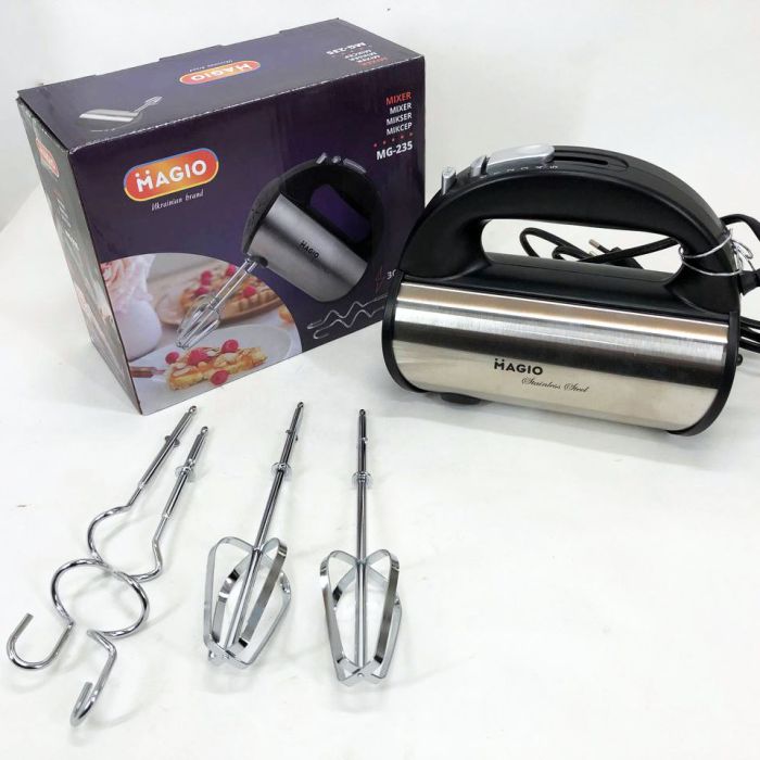 Миксер MAGIO MG-235, лучший ручной миксер, миксер для взбивания, миксер блендер ручной, миксер для кухни