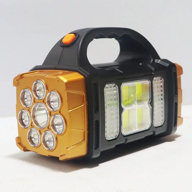 Фонарь кемпинговый с солнечной панелью и повербанком HB-1678-2х8LED-6COB, фонарь кемпинговый светодиодный