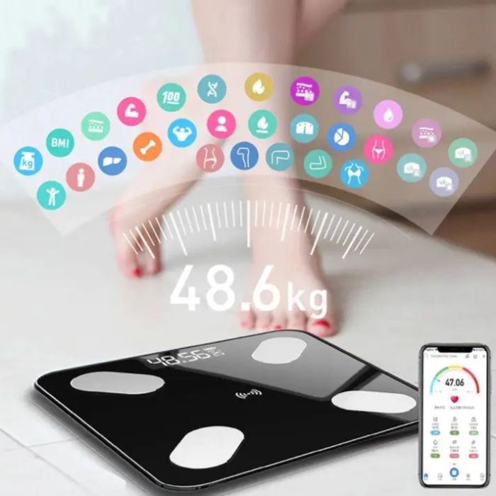 Напольные умные фитнес весы MATARIX MX-454 App Bluetooth Смарт весы с приложением, для взвешивания людей