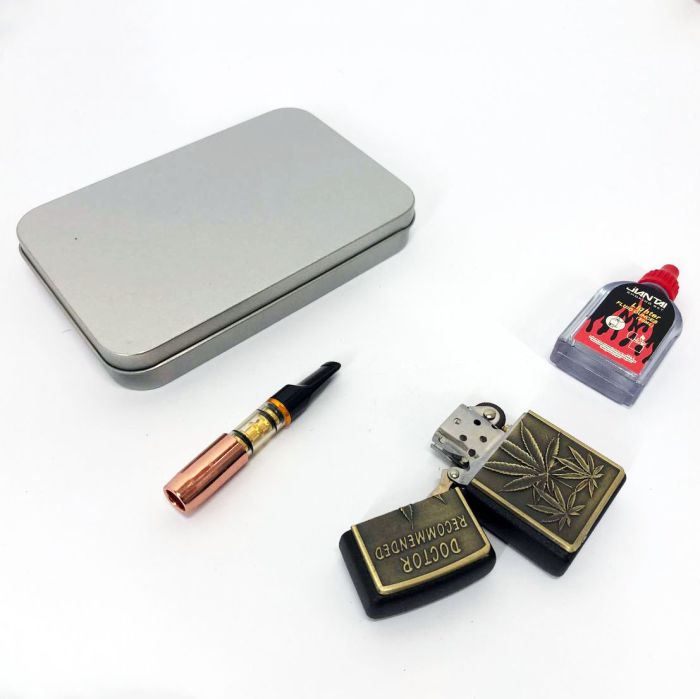 Зажигалка бензиновая в подарочной коробке N10, Зажигалки бензиновые, Подарочные зажигалки для курения