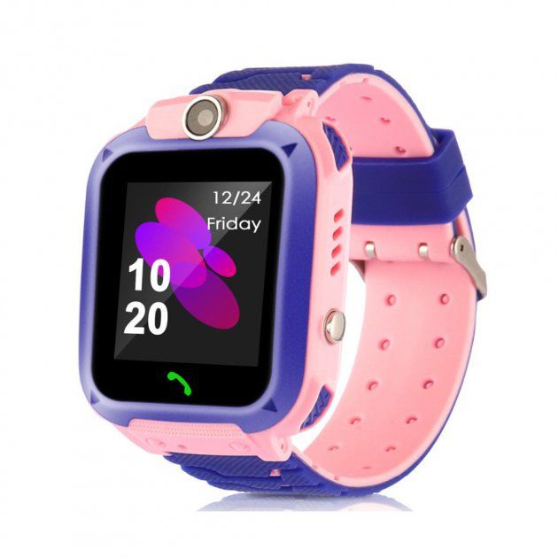 Детские Смарт Часы Smart Baby Watch Q12 SIM /Bluetooth /LBS/GPS. Цвет: розовый