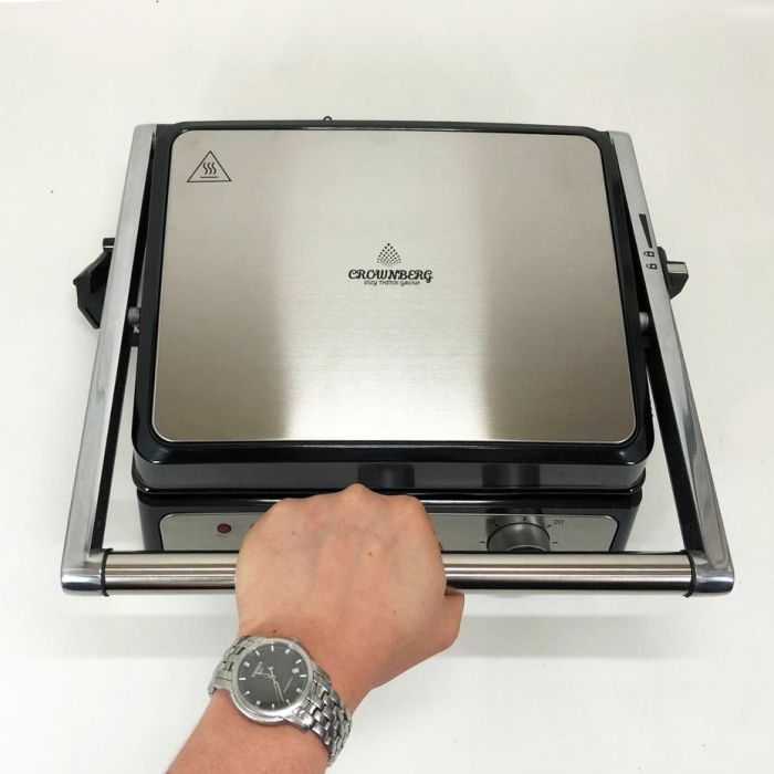 Контактный прижимной электрический гриль Crownberg CB-1044 2000W