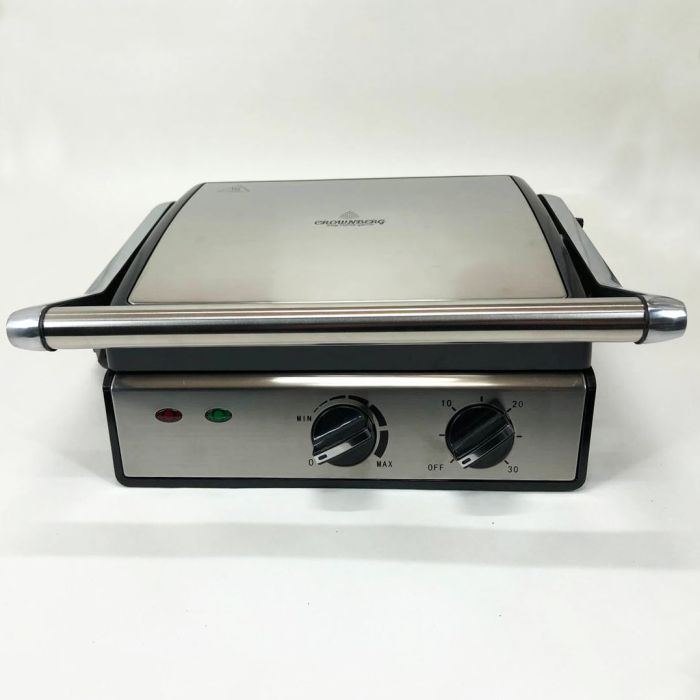 Гриль Crownberg Cb-1041 2000Вт Электрический Прижимной С Терморегулятором