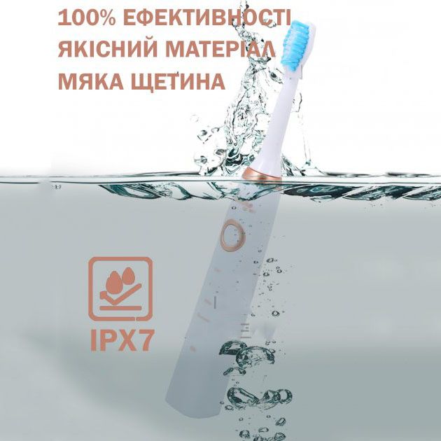 Электрическая зубная щетка shuke sk-601 белая / Зубная щетка электро взрослая / Щетка shuke