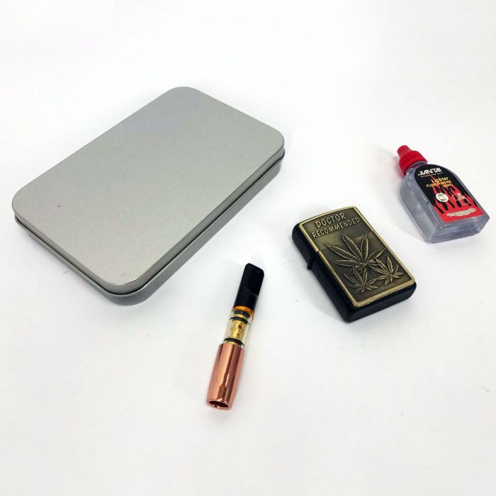 Зажигалка бензиновая в подарочной коробке N10, Зажигалки бензиновые, Подарочные зажигалки для курения