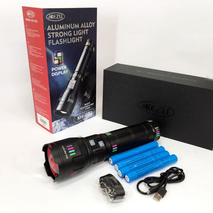 Фонарь NIGHT VISION FLUORESCENCE G02-PM50-TG, Мощный карманный фонарик, Сильный фонарик
