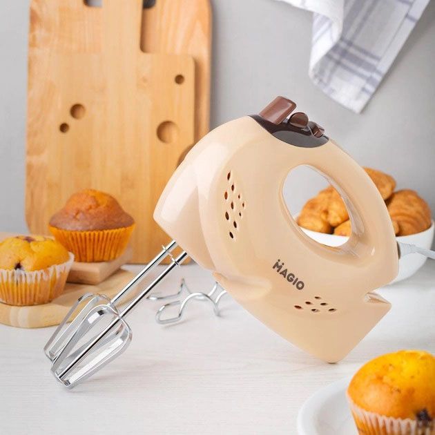Миксер MAGIO MG-950, двухвенчиковый миксер, хороший миксер, лучший ручной миксер, ручной миксер для кухни