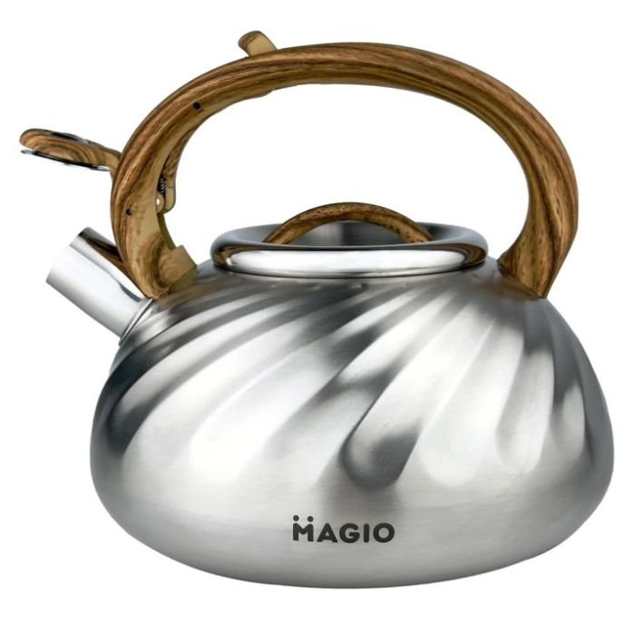 Чайник Magio MG-1194 3 л со свистком, чайник со свистком для индукционной плиты, чайник газовый