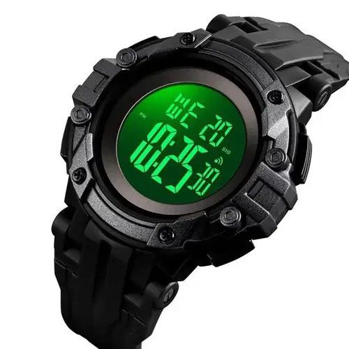 Часы наручные мужские SKMEI 1545BKWT BLACK-WHITE, водонепроницаемые мужские часы. Цвет: черный