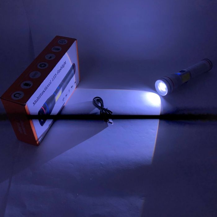 Фонарь PLD-231 WHITE LASER LED PM10-TG+COB(white+red), 1х26650, Фонарик police оригинал, Фонарик полис