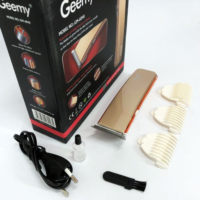 Машинка для стрижки GEMEI GM-6048, Машинка для стрижки домашняя, электробритва для головы. Цвет: золотой