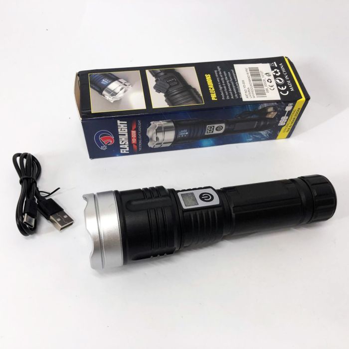 Фонарь PLD-008 WHITE LASER LED PM10-TG, power bank, Фонарик тактический аккумуляторный ручной