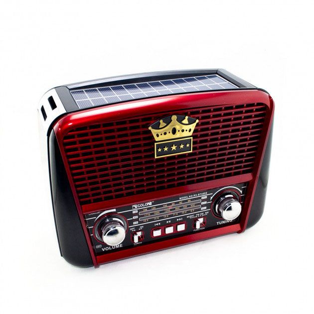 Радиоприёмник Golon RX-455S USB / аккумулятор солнечная панель, Радиоприемник с хорошим приемом для дачи