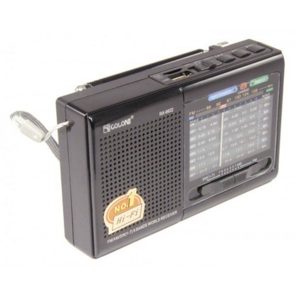 Портативная колонка радио MP3 USB Golon RX-6622. Цвет: черный