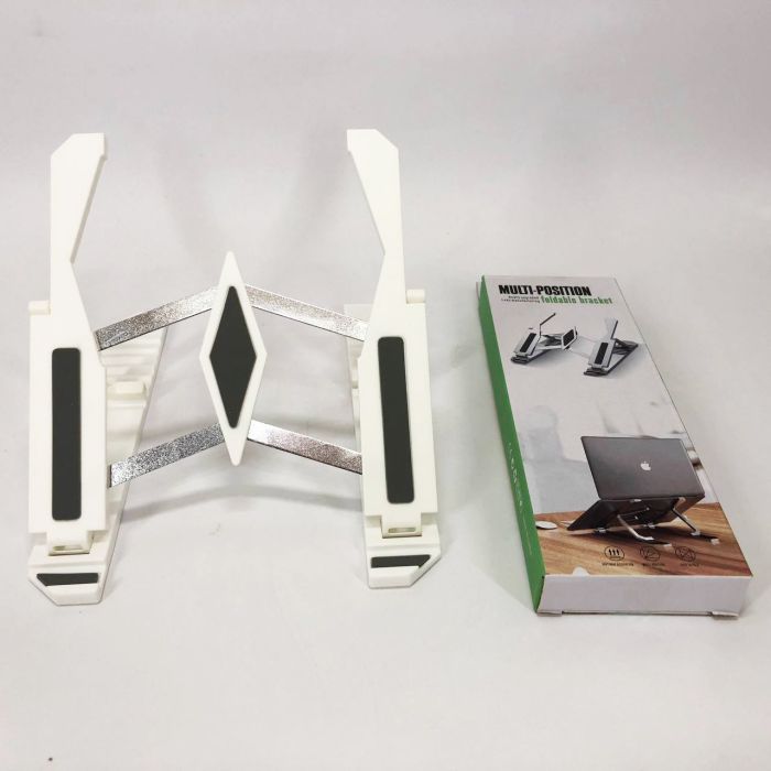 Подставка для ноутбука Multi-Position foldable bracket JC-25 8х22смСтильная подставка. Цвет: белый