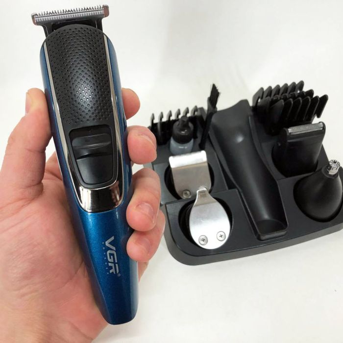 Машинка триммер 4в1 VGR V-172 для стрижки волос на аккумуляторе зарядка USB, электробритва для головы