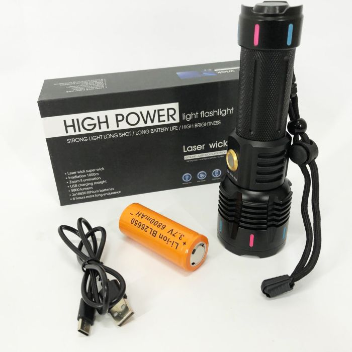 Фонарь X-BALOG FLUORESCENCE G25 PM30-TG, Сверхмощный фонарик, Яркий фонарик, Качественный фонарик