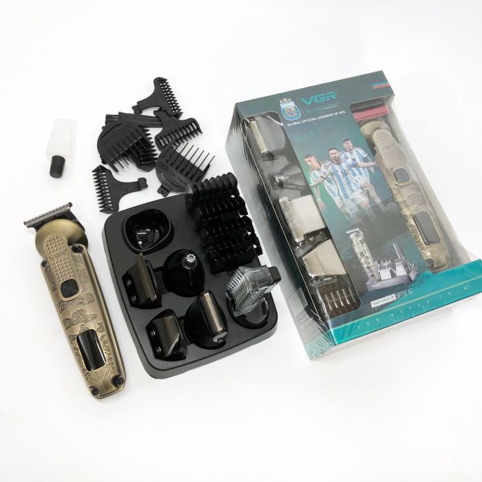 Набор для стрижки VGR 6 в 1 V-095, 16 насадок,  Многофункциональная аккумуляторная машинка для стрижки