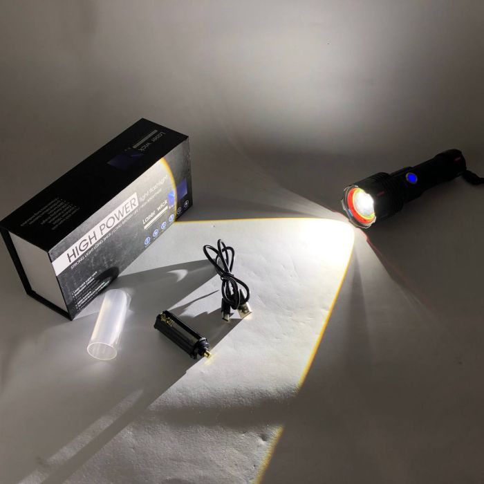 Фонарь X-BALOG FLUORESCENCE G25 PM30-TG, Сверхмощный фонарик, Яркий фонарик, Качественный фонарик