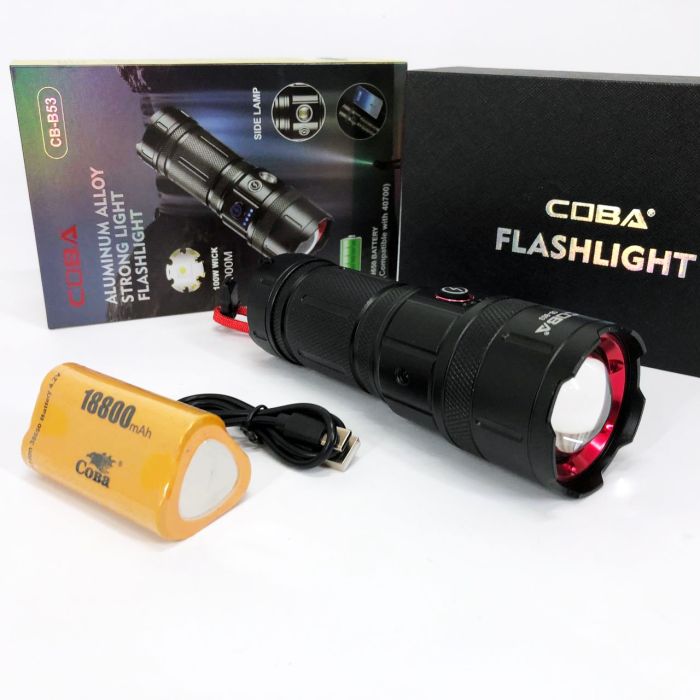 Фонарь CB-B53-TG, 3х18650, power bank, индикация заряда, Фонарик светодиодный для туриста сверхмощный