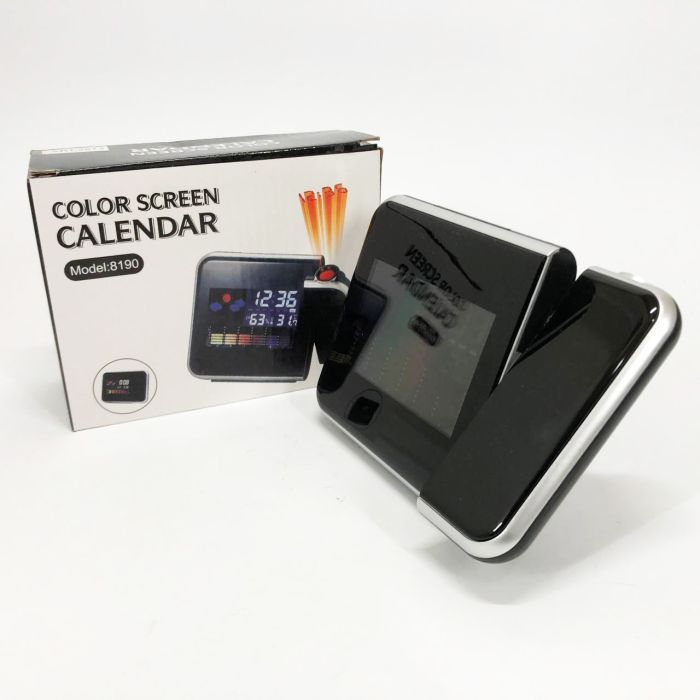 Часы метеостанция DS-8190 2573 с проектором времени + календарь с термометром