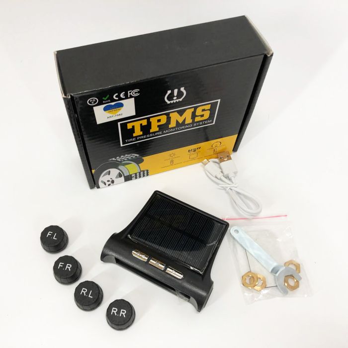 Система контроля давления в шинах TPMS+SOLAR внешние датчики