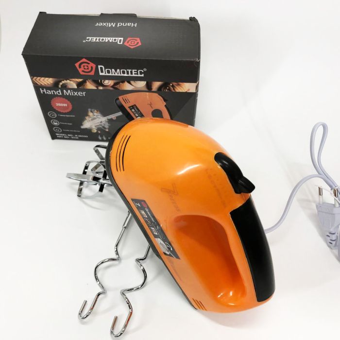 Миксер DOMOTEC R6633O 7 скоростей 260 Вт 2 венчика, Миксер для молочных коктейлей для дома ручной миксер